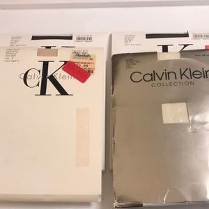 Four pairs vintage CK tights/stockings size 3 (5’3/150-6’0”/140)